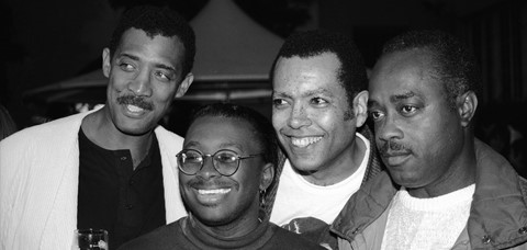 Black Cinema in Munich: with Norman Loftis (left), Wendell B. Harris, Jr. and Charles Burnett, among others.