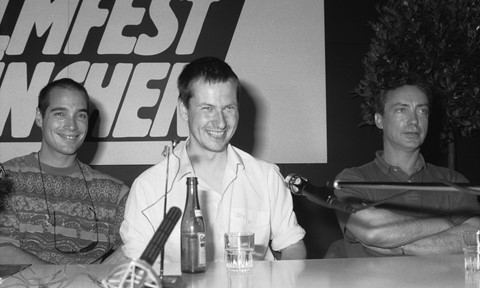 Jean-Luc Barr, Lars von Trier and Udo Kier 