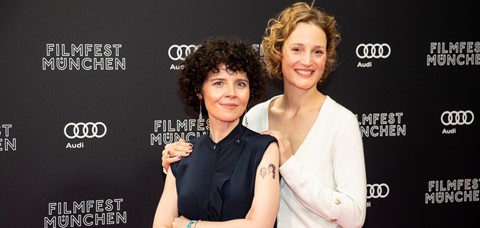 CORSAGE director Marie Kreutzer and main actress Vicky Krieps at the opening of the 39th FILMFEST MÜNCHEN